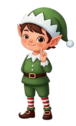 Ty Cerrig Elf Mascot